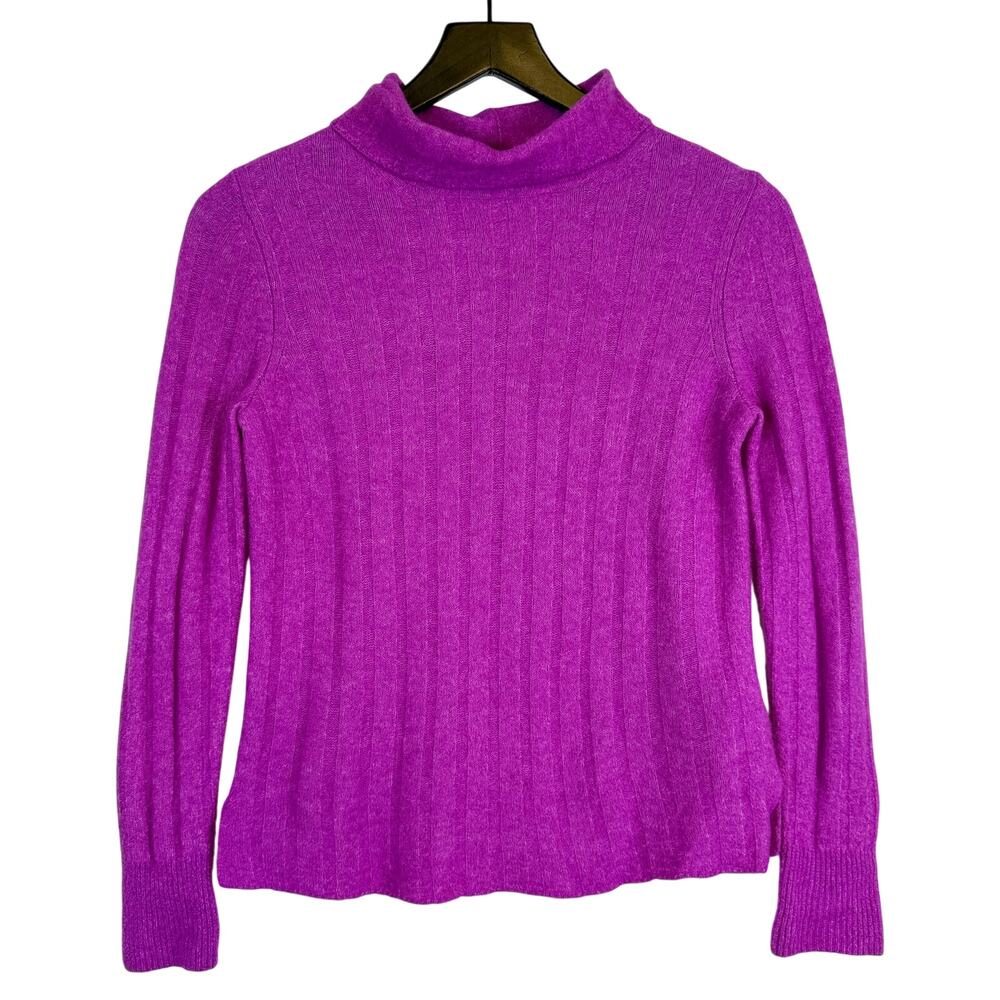 Banana Republic Aire Ribbed Turtleneck Knit Sweater Purple - XS - Picture 1 of 9